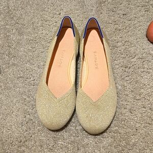Gold Rothys Flats